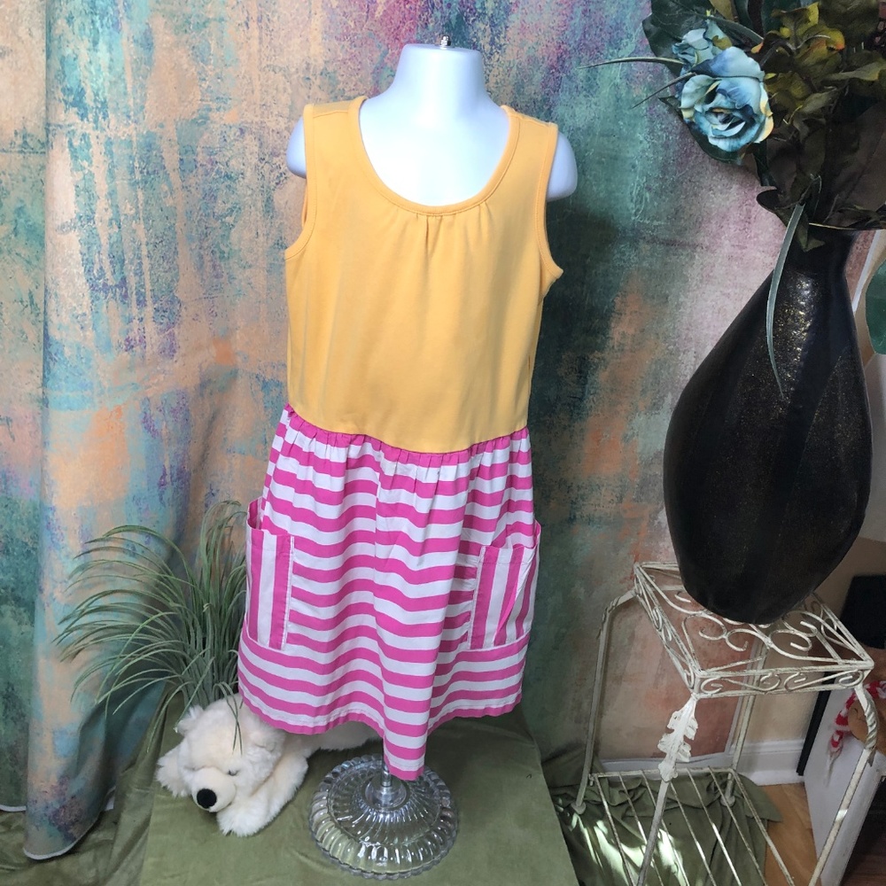 📌Hanna Andersson Striped Girl Dress - Picture 7 of 8